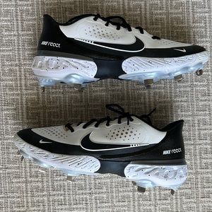 Nike Alpha Huarache Elite 3 Low White/Bright Crimson/Black baseball cleats